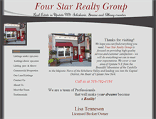 Tablet Screenshot of fourstarrealtygroup.com